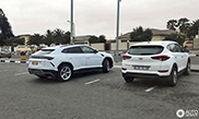 Lamborghini Urus parked in Namibia