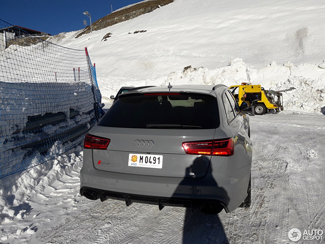 Sneeuw is geen probleem voor de Audi RS6 Avant