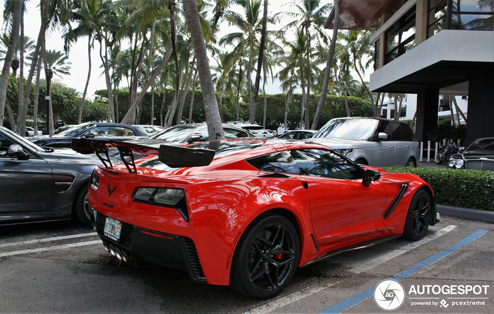 Het beest van Corvette gespot, de C7 ZR1