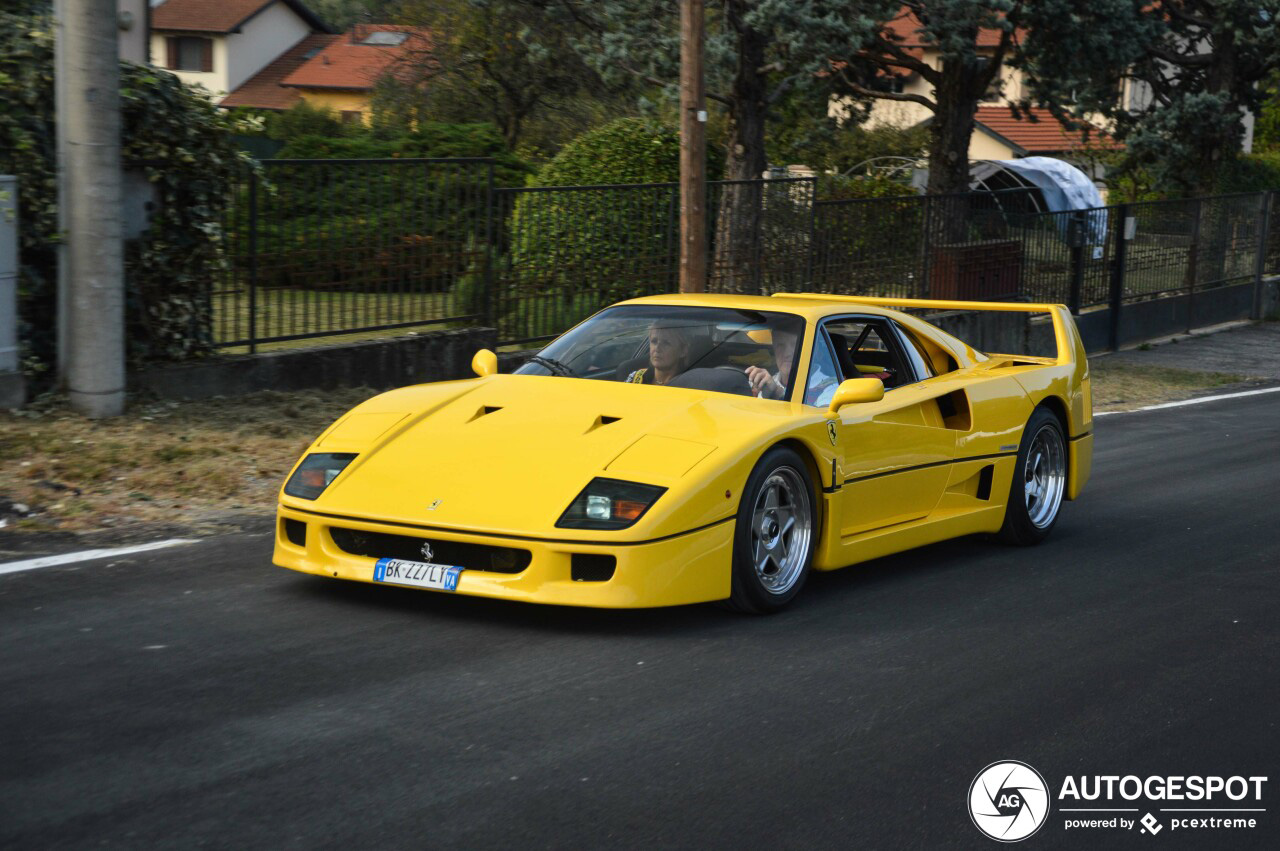 Lekker geel: Ferrari F40