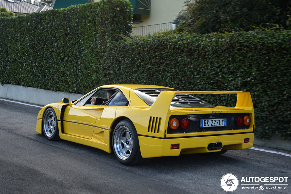 Lekker geel: Ferrari F40