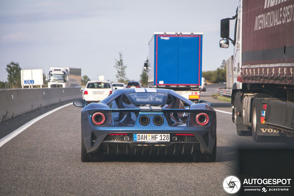 Ford GT in actie in Oostenrijk