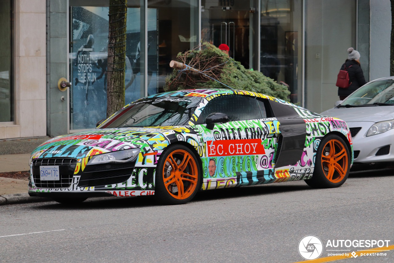 Kerstboom halen met je Audi R8 V10, het kan