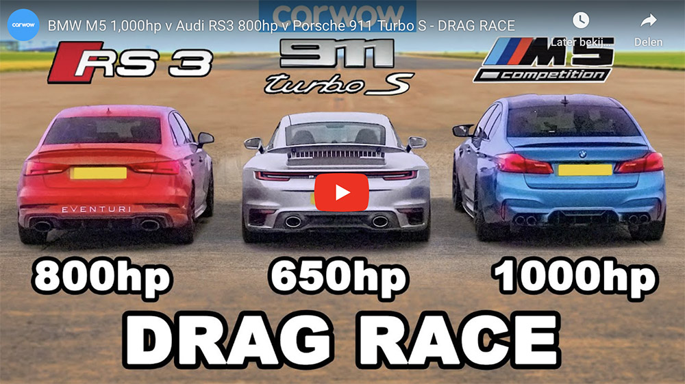 Filmpje: wordt de Porsche 911 Turbo S eindelijk verslagen?